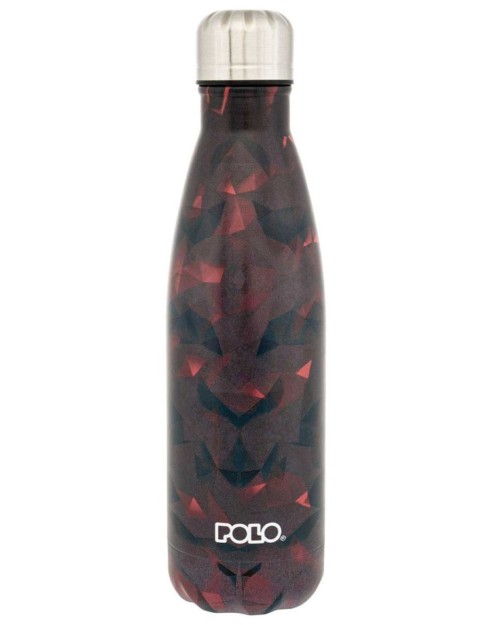 Polo Μπουκάλι Θερμός Ανοξείδωτο 500ml Κοκκινο - Μαυρο 9-49-004-8337