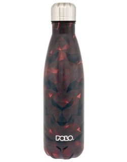 Polo Μπουκάλι Θερμός Ανοξείδωτο 500ml Κοκκινο - Μαυρο 9-49-004-8337