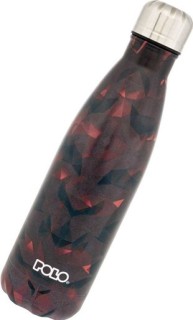 Polo Μπουκάλι Θερμός Ανοξείδωτο 500ml Κοκκινο - Μαυρο 9-49-004-8337