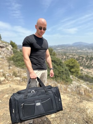 Cardinal 1300/402 Σακ Βουαγιάζ 54lt Μαύρο Υφασμάτινο Μ60xΠ28xΥ32εκ. 1300/402