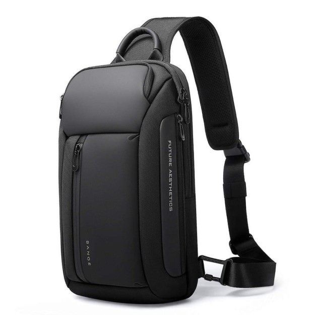 Bange Ανδρική Τσάντα Στήθους σε Μαύρο χρώμα 7566