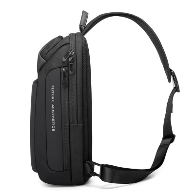 Bange Ανδρική Τσάντα Στήθους σε Μαύρο χρώμα 7566