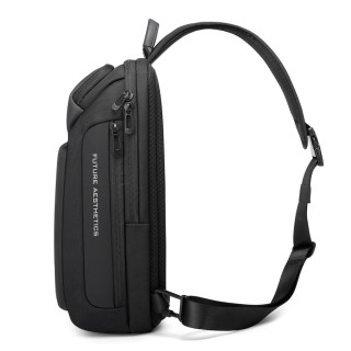 Bange Ανδρική Τσάντα Στήθους σε Μαύρο χρώμα 7566