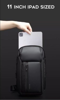 Bange Ανδρική Τσάντα Στήθους σε Μαύρο χρώμα 7566