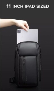 Bange Ανδρική Τσάντα Στήθους σε Μαύρο χρώμα 7566