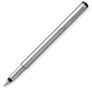 Parker Vector Πένα Γραφής Fine Γκρι από Ατσάλι με Μπλε Μελάνι 2-131671