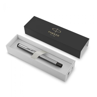 Parker Vector Πένα Γραφής Fine Γκρι από Ατσάλι με Μπλε Μελάνι 2-131671