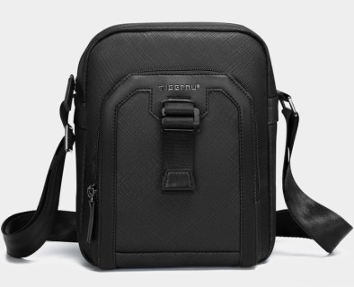 Τigernu L-5209 Ανδρική Τσάντα Ώμου Χιαστί Μαύρη Αδιάβροχη
