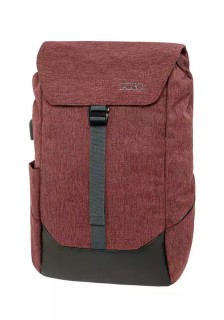 Polo Block Τσάντα Πλάτης Υφασμάτινη Μπορντό 9-02-033-3500