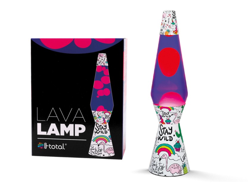 I-Total Unicorn Διακοσμητικό Φωτιστικό Lava Lamp Πολύχρωμο XL1768