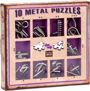 Eureka 10 Puzzles Γρίφος από Μέταλλο Purple για 8+ Ετών 473359