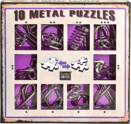 Eureka 10 Puzzles Γρίφος από Μέταλλο Purple για 8+ Ετών 473359