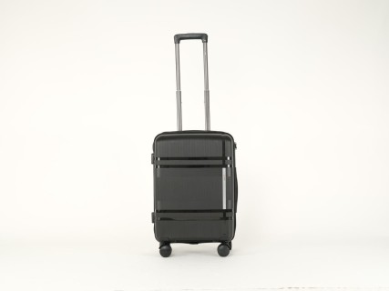 Cardinal Βαλίτσα Ταξιδιού Καμπίνας Σκληρή Μαύρο με 4 Ρόδες Ύψους 48εκ. 2017/50