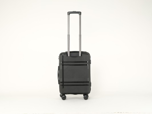 Cardinal Βαλίτσα Ταξιδιού Καμπίνας Σκληρή Μαύρο με 4 Ρόδες Ύψους 48εκ. 2017/50