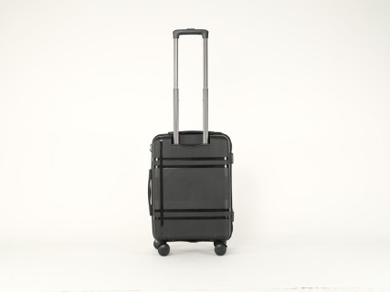 Cardinal Βαλίτσα Ταξιδιού Καμπίνας Σκληρή Μαύρο με 4 Ρόδες Ύψους 48εκ. 2017/50