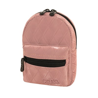 Polo 2Mini Τσάντα Πλάτης Δερματίνη σε Ροζ χρώμα 9-07-052-8324