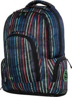 Deck 9 Line Σχολική Τσάντα Πλάτης Γυμνασίου - Λυκείου Πολύχρωμη 8-01-814-05