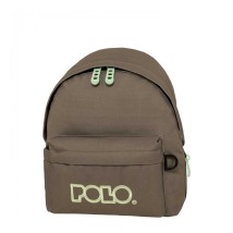 Polo Mini Σχολική Τσάντα Πλάτης Νηπιαγωγείου Σταχτί/Τιρκουάζ 9-01-067-2759