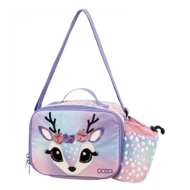 Polo Σχολική Ισοθερμική Θήκη Φαγητού 5.5lt Μωβ 26 x 13 x 17cm 9-07-068-8353