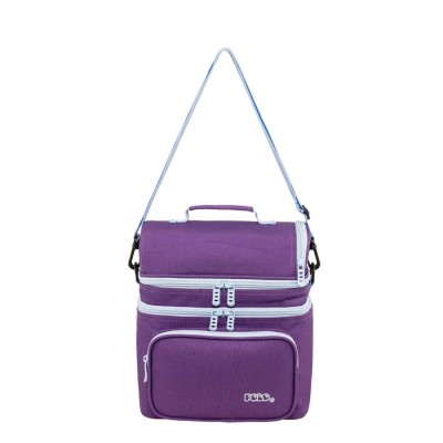 Polo Double Cooler Σχολική Τσάντα Φαγητού Μωβ 9-07-096-4657