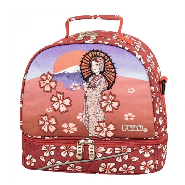 Polo Σχολική Ισοθερμική Θήκη Φαγητού 6lt Κόκκινη 26 x 15 x 24cm 9-07-104-8382