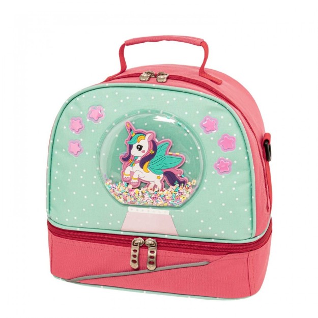 Polo Σχολική Ισοθερμική Θήκη Φαγητού 6lt Πολύχρωμη Μονόκεροι 26 x 15 x 24cm 9-07-104-8349