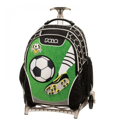 Polo Σχολική Τσάντα Τρόλεϊ Μαύρη 9-01-054-8346