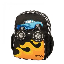 Polo Junior Bibi Σχολική Τσάντα Πλάτης Νηπιαγωγείου Monster Truck με Θήκη για Παγούρι 10lt 2025