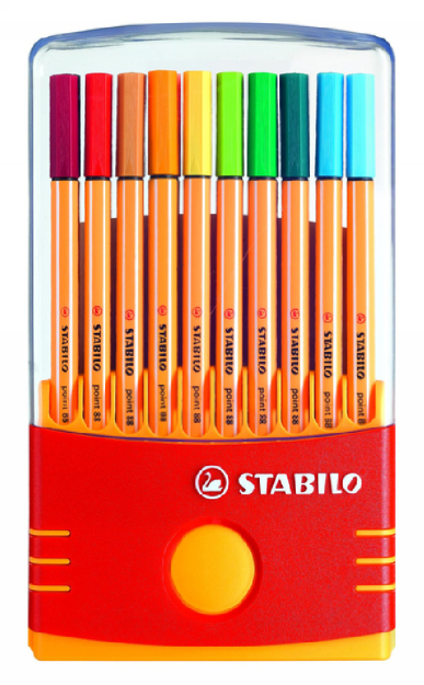 Stabilo Point 88 Μαρκαδόροι Σχεδίου 0.4mm Πολύχρωμοι 20τμχ 8820/03