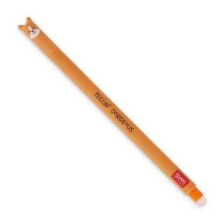 Legami Milano Corgi Στυλό Gel 0.7mm Πορτοκαλί με Μαύρο Μελάνι Erasable EP0020