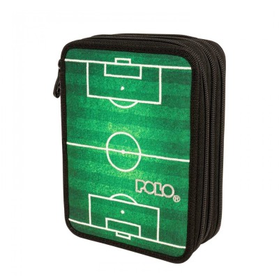 Polo Mover Football Κασετίνα με 3 Θήκες Πράσινη 9-37-073-8381