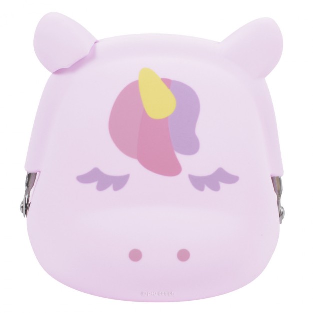 Μονόκερος Παιδικό Πορτοφόλι Κερμάτων με Clasp για Κορίτσι Λιλά 20111