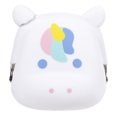 Μονόκερος Παιδικό Πορτοφόλι Κερμάτων με Clasp για Κορίτσι Λευκό 20110