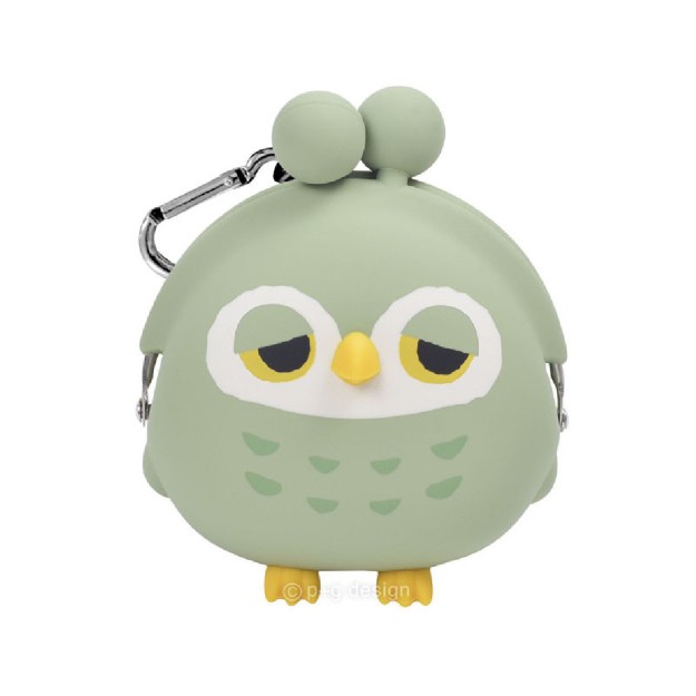 Κουκουβάγια Παιδικό Πορτοφόλι Κερμάτων με Clasp & Μπρελόκ για Κορίτσι Πράσινο 20106