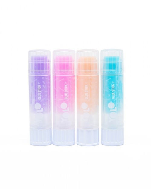 Yolo Κόλλα Stick Παστέλ Χρώματα 92101 Yolo για Χειροτεχνίες 4τμχ 8gr 92101