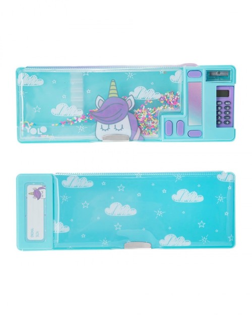 Παιδική Ρετρό Κασετίνα Αριθμομηχανή Unicorn Clouds 26x9x3cm Yolo