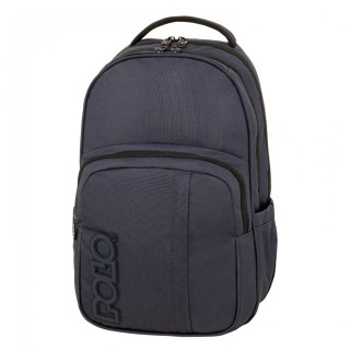 Polo Genius Σχολική Τσάντα Πλάτης Γυμνασίου-Λυκείου Μπλε 9-01-062-5000