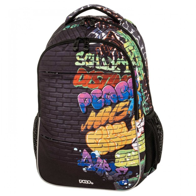 Polo Trophy Σχολική Τσάντα Πλάτης Δημοτικού Πολύχρομη 22lt 9-01-060-8363