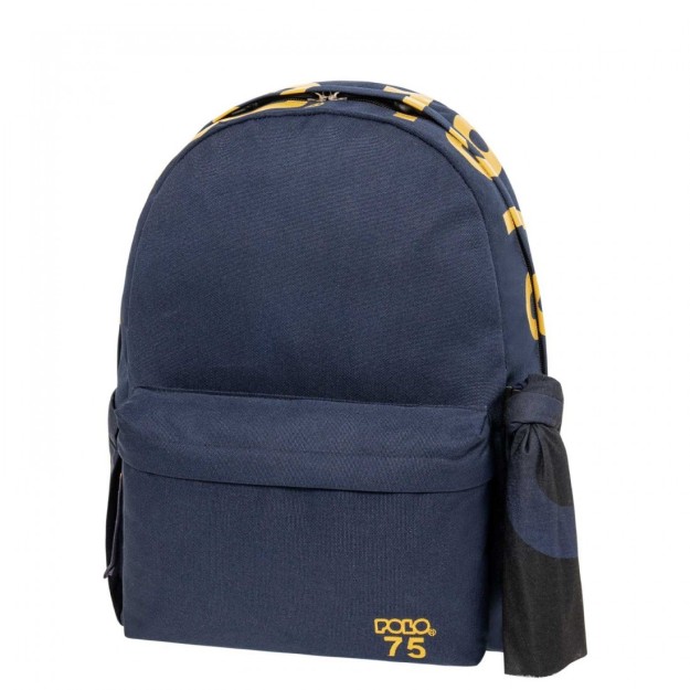 Polo Original Scarf Σχολική Τσάντα Πλάτης Γυμνασίου-Λυκείου Μπλε 9-01-075-5100