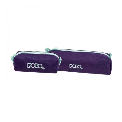 Polo Original Wallet Κασετίνα Βαρελάκι με 1 Θήκη Μωβ/Φυστικί 9-37-006-4759