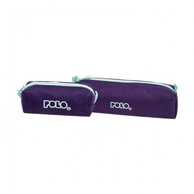 Polo Original Wallet Κασετίνα Βαρελάκι με 1 Θήκη Μωβ/Φυστικί 9-37-006-4759
