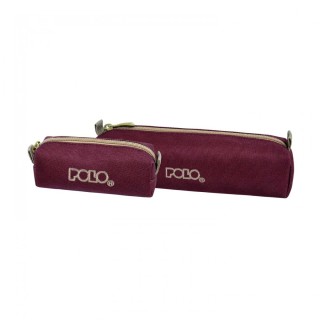 Polo Original Wallet Κασετίνα Βαρελάκι με 1 Θήκη Μπορντώ/Χρυσό 9-37-006-3576