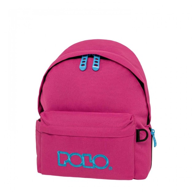 Polo Mini Σχολική Τσάντα Πλάτης Νηπιαγωγείου Φούξια/Κυανό 9-01-067-4456