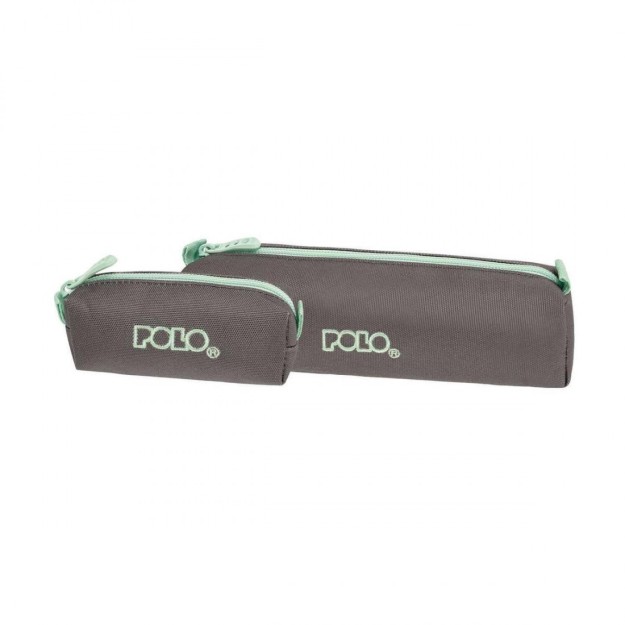 Polo Original Wallet Κασετίνα Βαρελάκι με 1 Θήκη Γκρι/Φυστικί 9-37-006-2759