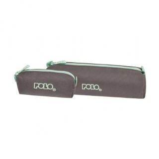 Polo Original Wallet Κασετίνα Βαρελάκι με 1 Θήκη Γκρι/Φυστικί 9-37-006-2759