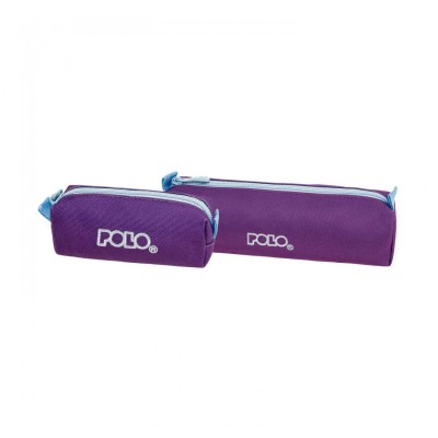 Polo Original Wallet Κασετίνα Βαρελάκι με 1 Θήκη Μωβ/Γαλάζιο 9-37-006-4657