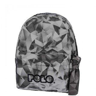 Polo Original Scarf Shapes Σχολική Τσάντα Πλάτης Γυμνασίου-Λυκείου Μαύρη 9-01-102-8336