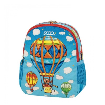 Polo Σχολική Τσάντα Πλάτης Νηπιαγωγείου Γαλάζια 9-07-073-8378