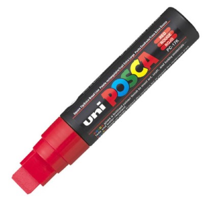 Posca PC-17K Ανεξίτηλος Μαρκαδόρος 15mm Κόκκινος PC-17K/15