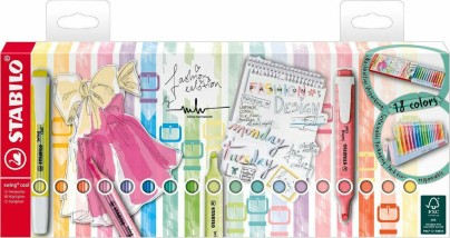 Stabilo Swing Deskset Μαρκαδόροι Υπογράμμισης Πολύχρωμοι 18τμχ 275/18-01